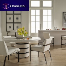 Contemporary dining table BARBADOSoakbronzeoak base