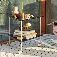 Contemporary side table AJMDFstainless steel basetriangular