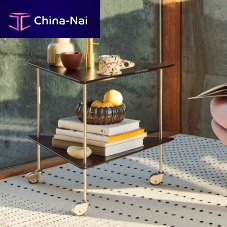 Contemporary side table AJMDFstainless steel basetriangular
