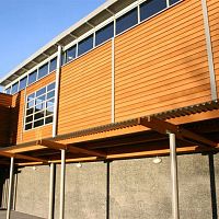 Sheet cladding WESTERN RED CEDAR BEVEL woodenribbed