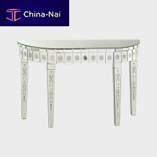 Console table with mirror venetian styleMurano glasssemicircular