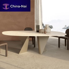 Contemporary table Blowoakwalnutceramic