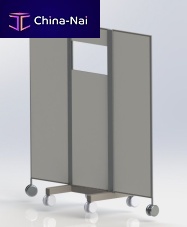 X-ray radiation shielding screen mobilewith window