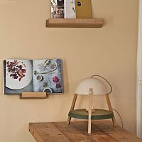 Wall-mounted shelf LookShelfmagazinecontemporaryoak