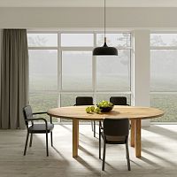Contemporary table DUCK OVALcherrywoodsolid woodwalnut