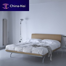 Double bed TELEMARKcontemporarywith headboardwooden