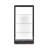 Contemporary display case HAUTE V1 NOIREwall-mountedaluminumanodized aluminum