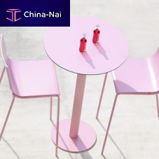 Contemporary high bar table MONA galvanised steelthermo-lacquered steelsteel base