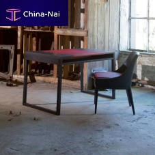Free-standing desk MONTSOREAUcontemporaryoakleather