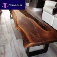 Original design coffee table LIVE EDGEoakwalnutsolid wood
