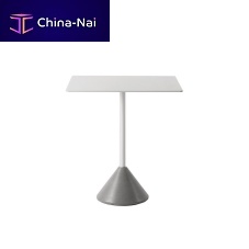 Contemporary table DINGconcretealuminum baserectangular