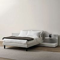 Double bed CLIFFsinglecontemporarywith headboard