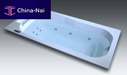 Built-in hot tub HYDROBAINrectangular1-personcomposite