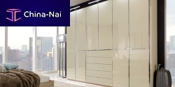 Corner wardrobe SHANGHAIcontemporarywoodensliding door