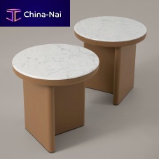 Contemporary side table AUDREYMDFmarbleMDF base