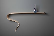 Floating shelf GENIEoriginal designsolid woodash