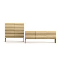 High sideboard Rowswith long legscontemporaryMDF