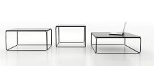 Contemporary coffee table BUNKERwoodenmetalrectangular