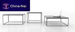 Contemporary coffee table BUNKERwoodenmetalrectangular