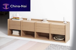 Contemporary TV cabinet MIES L lowboardfor hotel roomsoak