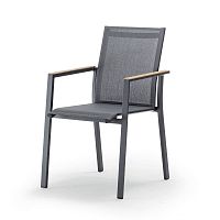 Contemporary chair ALPHA outdoorteakTextilene®