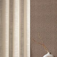 Plain sheer curtain fabric BAHAMApolyesterhome