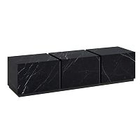 Contemporary TV cabinet MILES H43lowboardMDFmetal