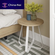 Contemporary side table Tamalacquered MDFmelaminemetal base