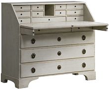 Gustavian style secretary desk GUS073 teak