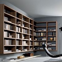 Free-standing bookcase CROSSINGmodularwall-mountedcontemporary