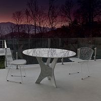 Contemporary dining table LIFE CLASS : BRERAglassmarblemarble base