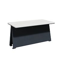 Contemporary table FRESTA 150high-performance concretepainted steel baserectangular