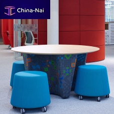Contemporary table AWAY FROM THE DESKwoodenwooden baseround