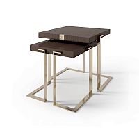 Contemporary nesting tables ART. 7950 woodenmetal basesquare