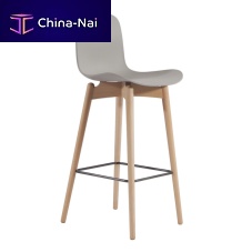Contemporary bar chair LANGUEindoorplasticbeech base