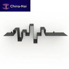 Wall-mounted shelf STORYLINEScontemporarysteelgray