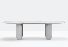 Contemporary table ELINOR ELN200/260/300x110laminateleatherlacquered MDF base