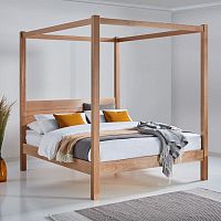 Canopy bed FOUR POSTER CLASSICdoublecontemporarywith storage