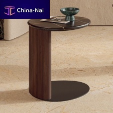 Contemporary side table Dropglassceramicmarble