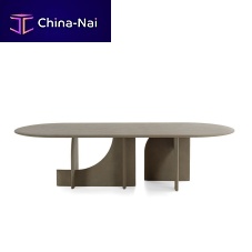 Contemporary table Selce-Tnatural stonenatural stone baseround