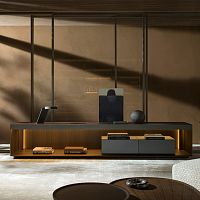 Contemporary sideboard LIVING BOXoakeucalyptusmarble