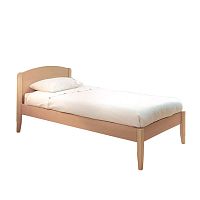 Single bed OLANDcontemporarywith headboardwood veneer