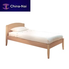 Single bed OLANDcontemporarywith headboardwood veneer