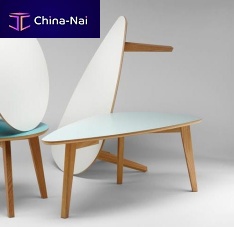 Contemporary coffee table FLOWERMDFlaminatetriangular