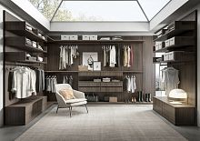 Contemporary walk-in wardrobe 390aluminummelamine