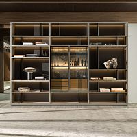 Free-standing bookcase 505modularcontemporaryoak