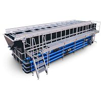 Compact dissolved air flotation plant