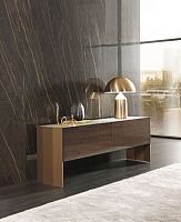 Contemporary sideboard MILVIANwoodenpainted metalmarble