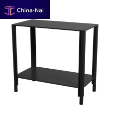 Minimalist design side table DMB-77X81H77-0PR-PEDaluminumHPLaluminum base