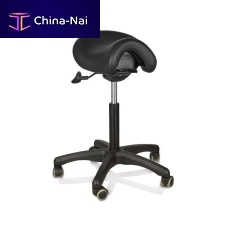 Healthcare facility stool BamBasicfor dental laboratorieson casterssaddle seat